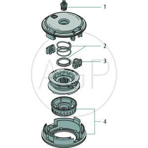 Adaptér pro automatické strunové hlavy Easy work, závit 3/8" - 24 LGI