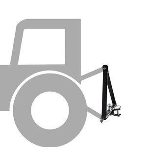 Tažný trojúhelník do zadních ramen traktoru s koulí K50 na přívěsný vozík pro malotraktory a traktory