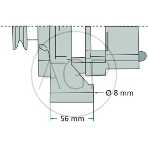 Mahle alternátor 14 V / 65 A vhodný pro Deutz-Fahr, Fendt a Steyr