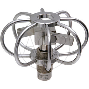 Čistič trubek o vnějším průměru 150 mm se závitem 3/8" vnitřní závit 1/8" vnitřní závit
