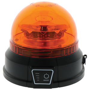 Maják LED Aku na magnet s dobíjecí baterií na 12-24V s více světelnými módy o výdrži 12 hodin