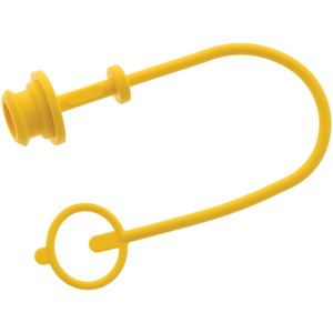 Protiprachová gumová žlutá zátka pro samici hydraulickou rychlospojku DN12 