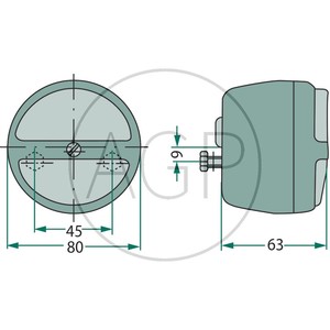 Hella Zadní světlo o rozměru 124 x 91 x 78 mm