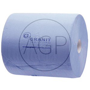 Papírový ručník 1000 útržků 375 x 380 mm 2-vrstvý modrý, utírací papírová role 2 ks
