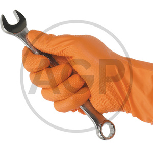 Jednorázové rukavice M „Orange Nitril“ nepudrované se vzorkem, balení 50 ks