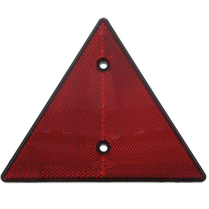 Trojúhelníková odrazka červená k přišroubování na přípojná vozidla