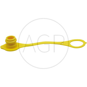 Protiprachová žlutá nástrčka na hydraulickou rychlospojku samice