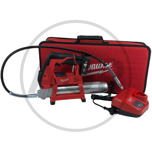 Aku mazací lis Milwaukee M12 GG-401B s baterií a nabíječkou, akumulátorový mazací lis