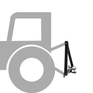Tažné zařízení do tříbodového závěsu traktoru s koulí K50 pro přívěsný vozík o šířce 66 cm