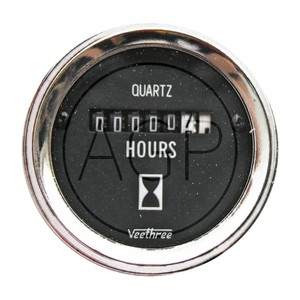 Počítadlo provozních hodin analogové 8 - 28V průměr 52 mm