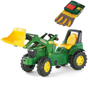 Šlapací traktor John Deere 7930 Rolly Toys rollyFarmtrac s čelním nakladačem a lopatou + dárek dětské rukavice Bosch