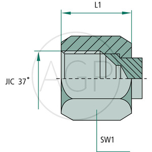 AV 7/16 FS- JIC