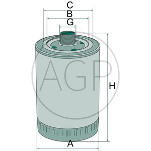 8002075 filtr hydraulického/převodového oleje vhodný pro Massey Ferguson