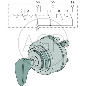 BOSCH Spínač zapalování s pouzdrem o průměru 48 mm