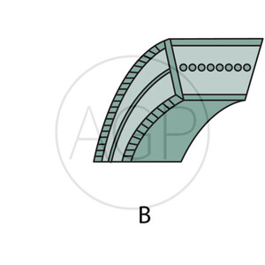 AS-Motor klínový řemen o rozměru 10 x 775 mm