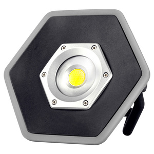 LED Aku lampa s technologií COB s dobíjecí Li-Ion baterií a s otočnou nohou pro podepření