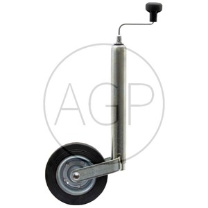 Opěrné kolečko k přívěsu, přívěsnému vozíku nosnost 150 kg trubka 48 mm