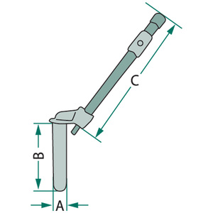 Závěsový kolík přímý přístup systém Deutz průměr 31 mm délka ramene 500 mm